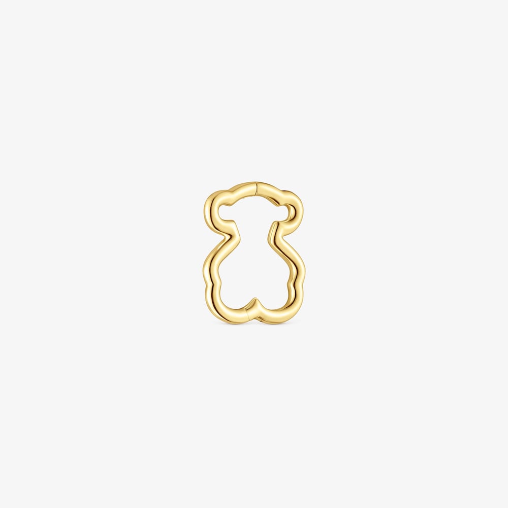 18K Solid Gold TOUS Basics 1/2 Earring with bear motif