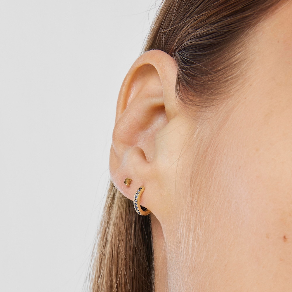Piercing de oreja de oro 18K con luna TOUS Piercing