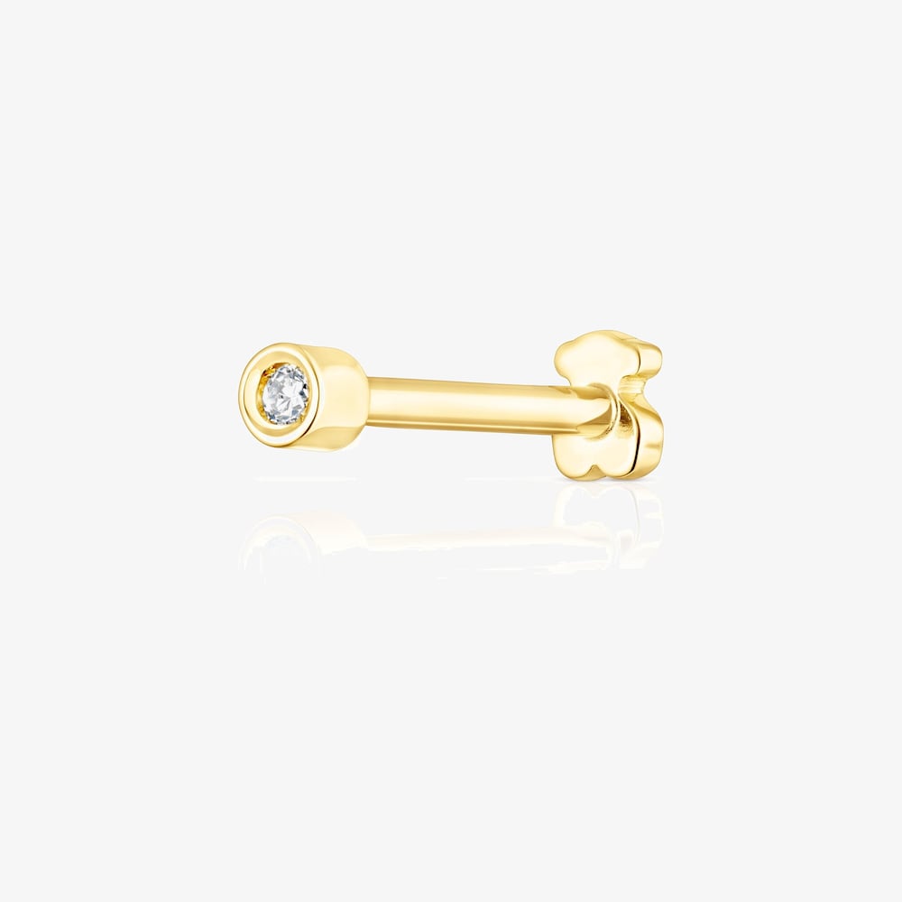 Piercing de oreja de oro con diamante TOUS Piercing