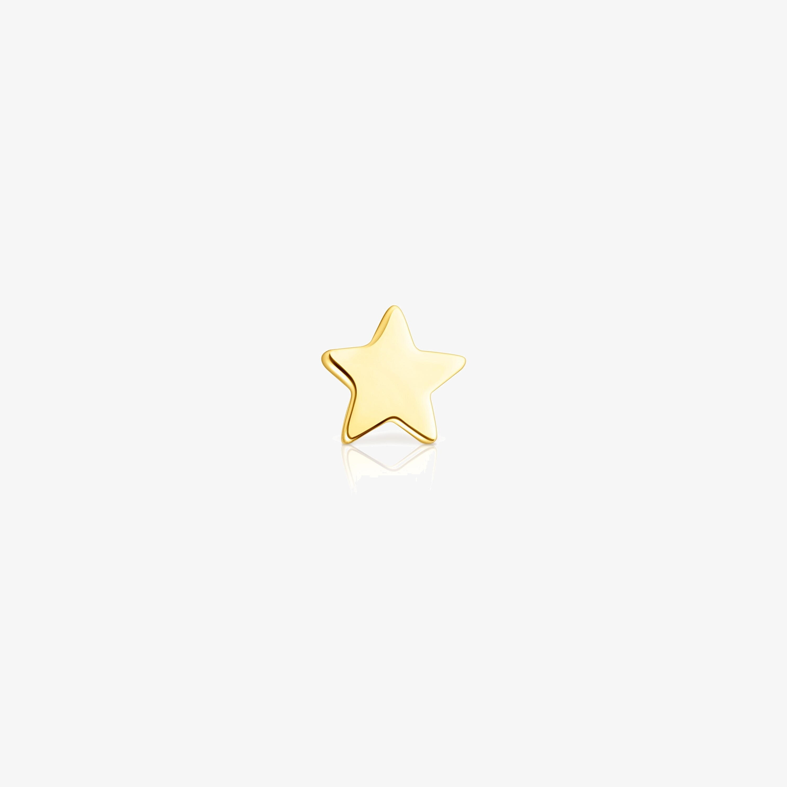 18K solid gold TOUS Piercing star motif Ear piercing