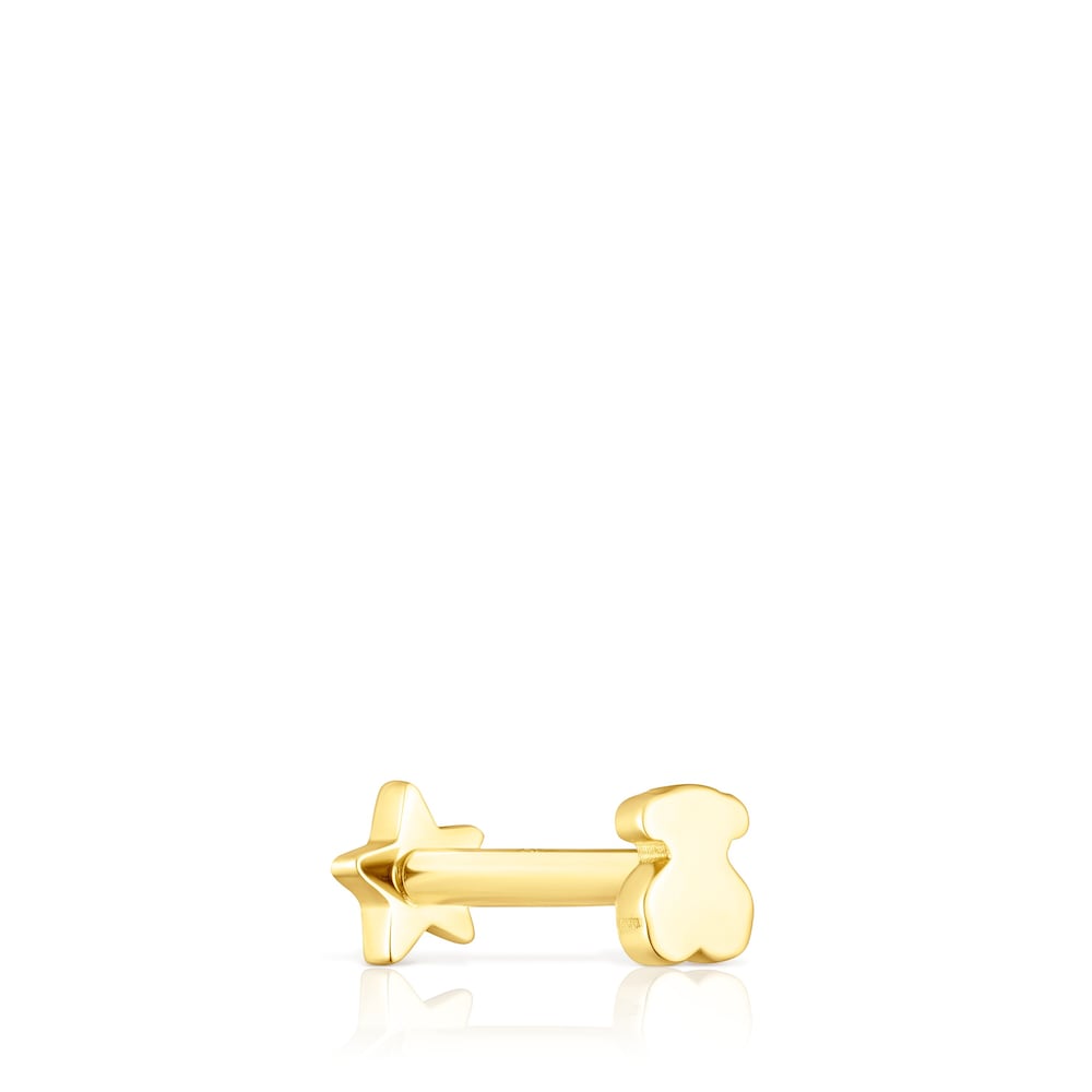 Piercing de oreja de oro motivo estrella TOUS Piercing image number 1