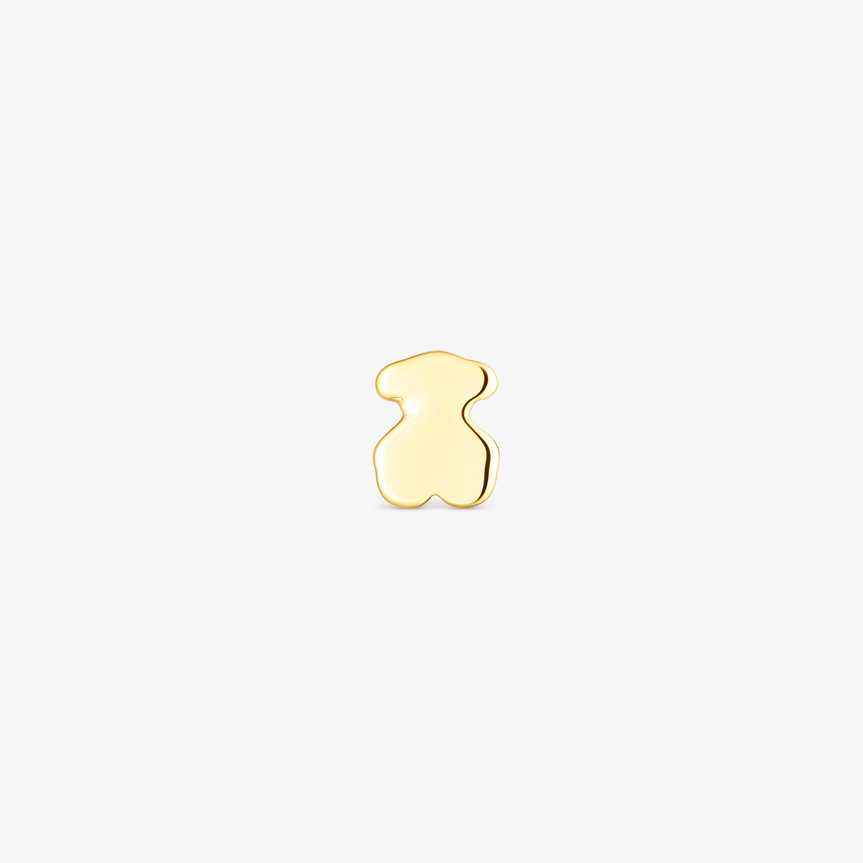 18K solid gold TOUS Piercing Ear piercing with bear