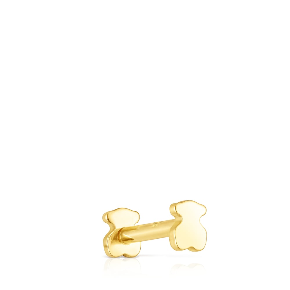 Piercing de oreja de oro motivo oso TOUS Piercing image number 2