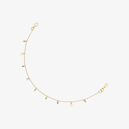 Pulsera de oro con gemas Virtual Garden