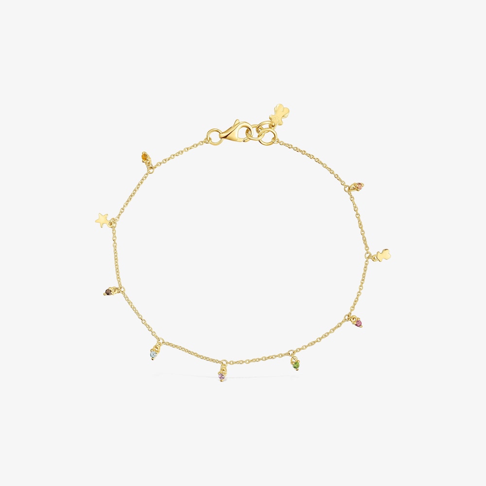 Pulsera de oro con gemas Virtual Garden
