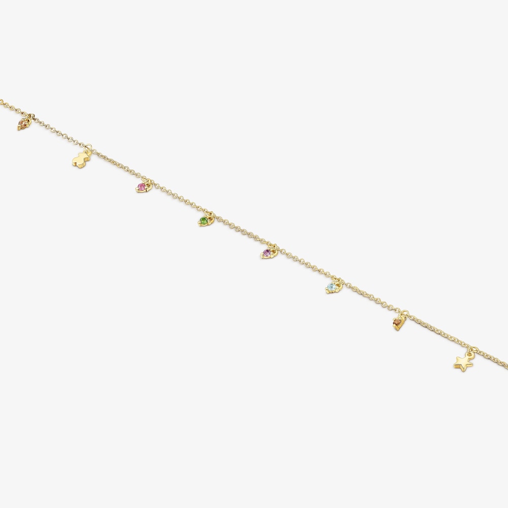 Pulsera de oro con gemas Virtual Garden