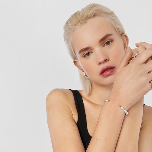 Bransoletka Virtual Garden wykonana ze srebra i srebra vermeil z misiem