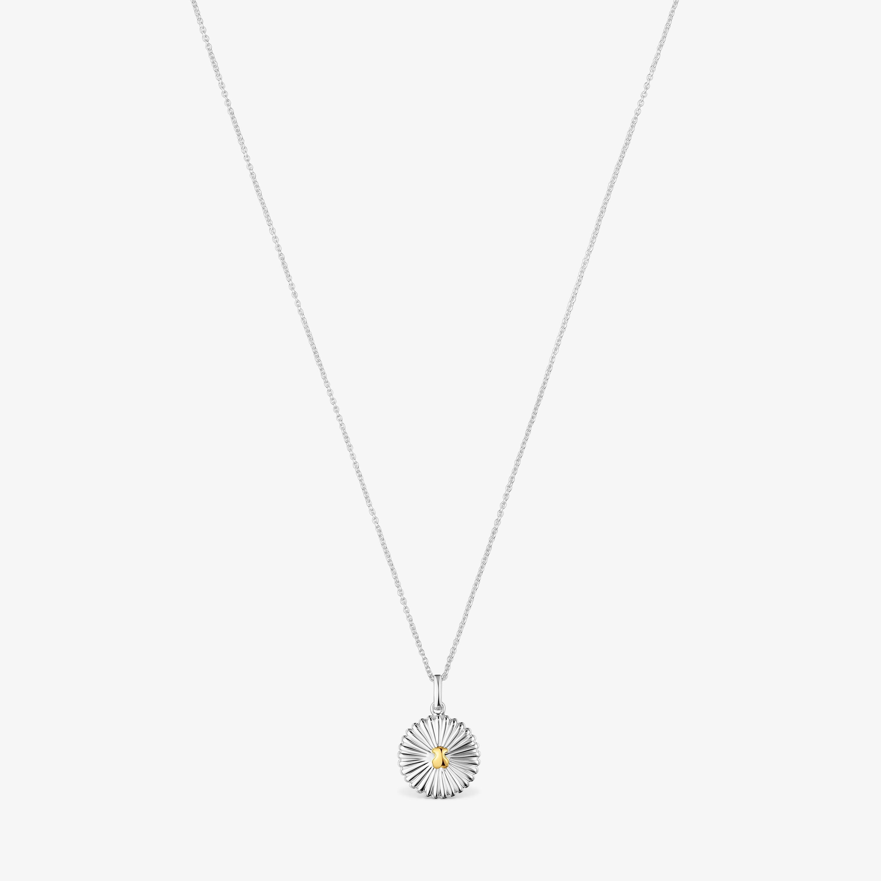 Silver and silver vermeil Virtual Garden Necklace with bear