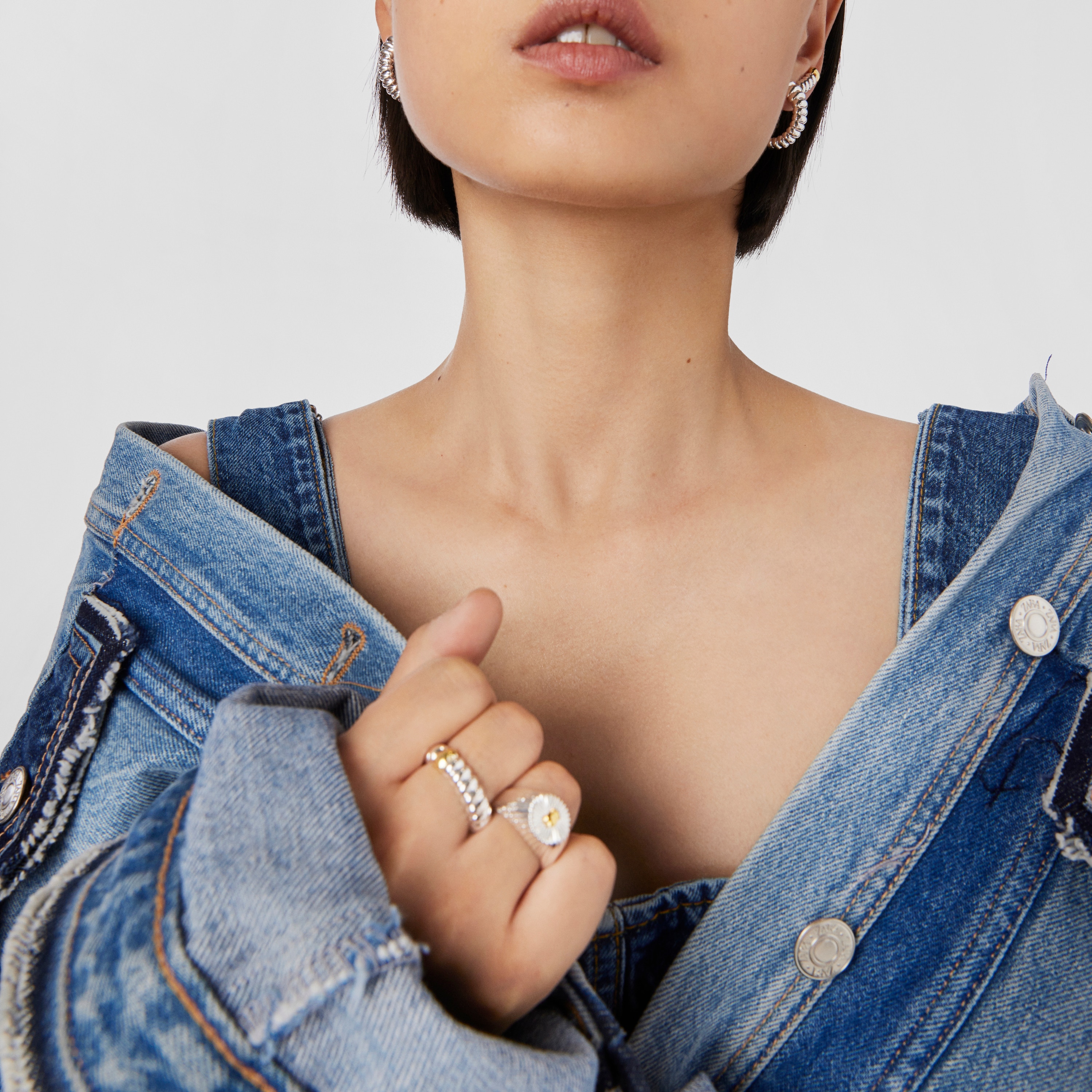 Silver Virtual Garden Earrings