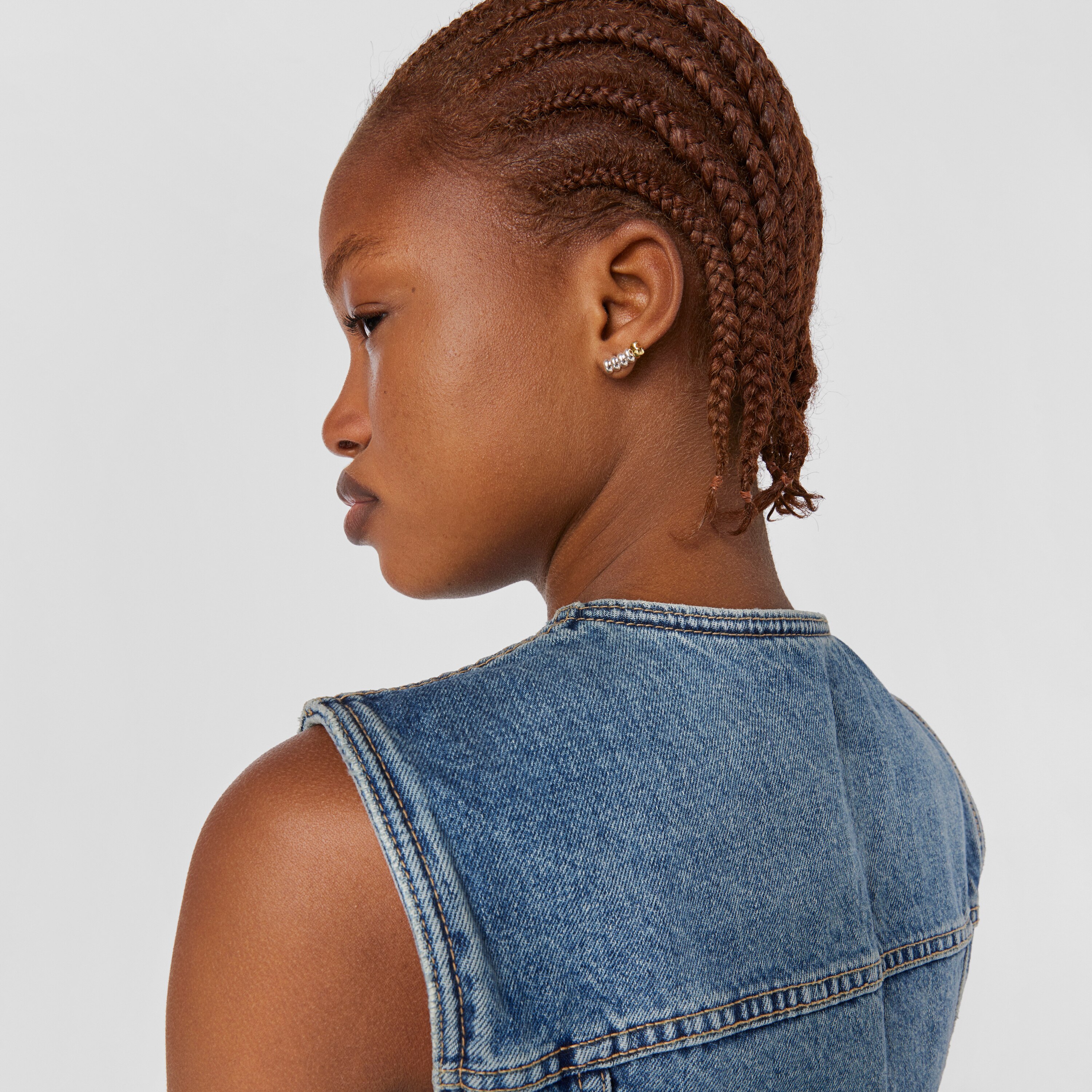 Silver and silver vermeil Virtual Garden Climber earrings