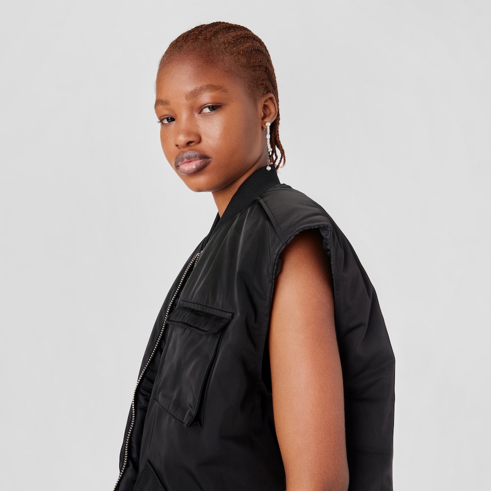 Dark silver Virtual&nbsp;Garden Double earrings with cultured pearls