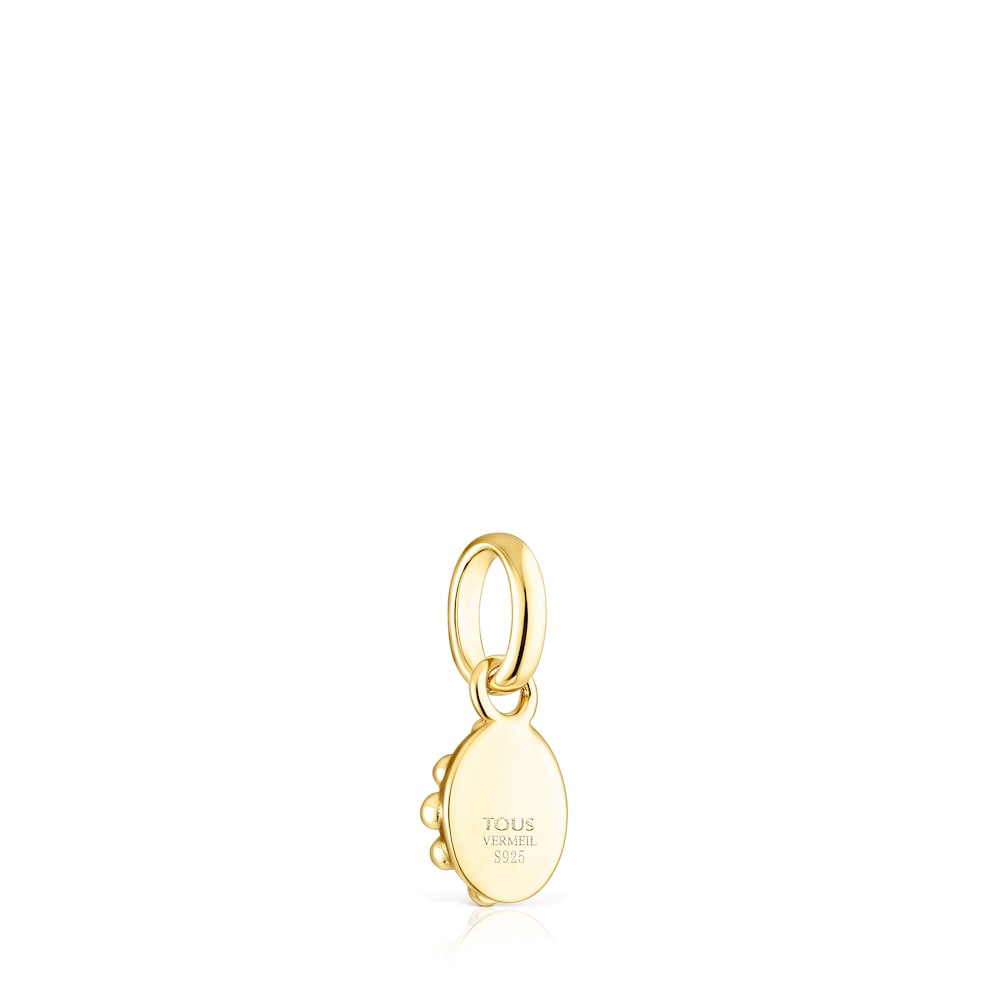 Silver vermeil Virtual Garden Ball pendant