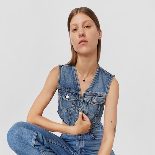 Dije con ba&ntilde;o de oro 18 kt sobre plata, lapisl&aacute;zuli y cromodi&oacute;psido Virtual Garden