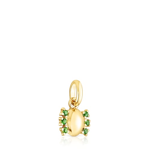 Silver vermeil Virtual Garden Pendant with chrome diopside