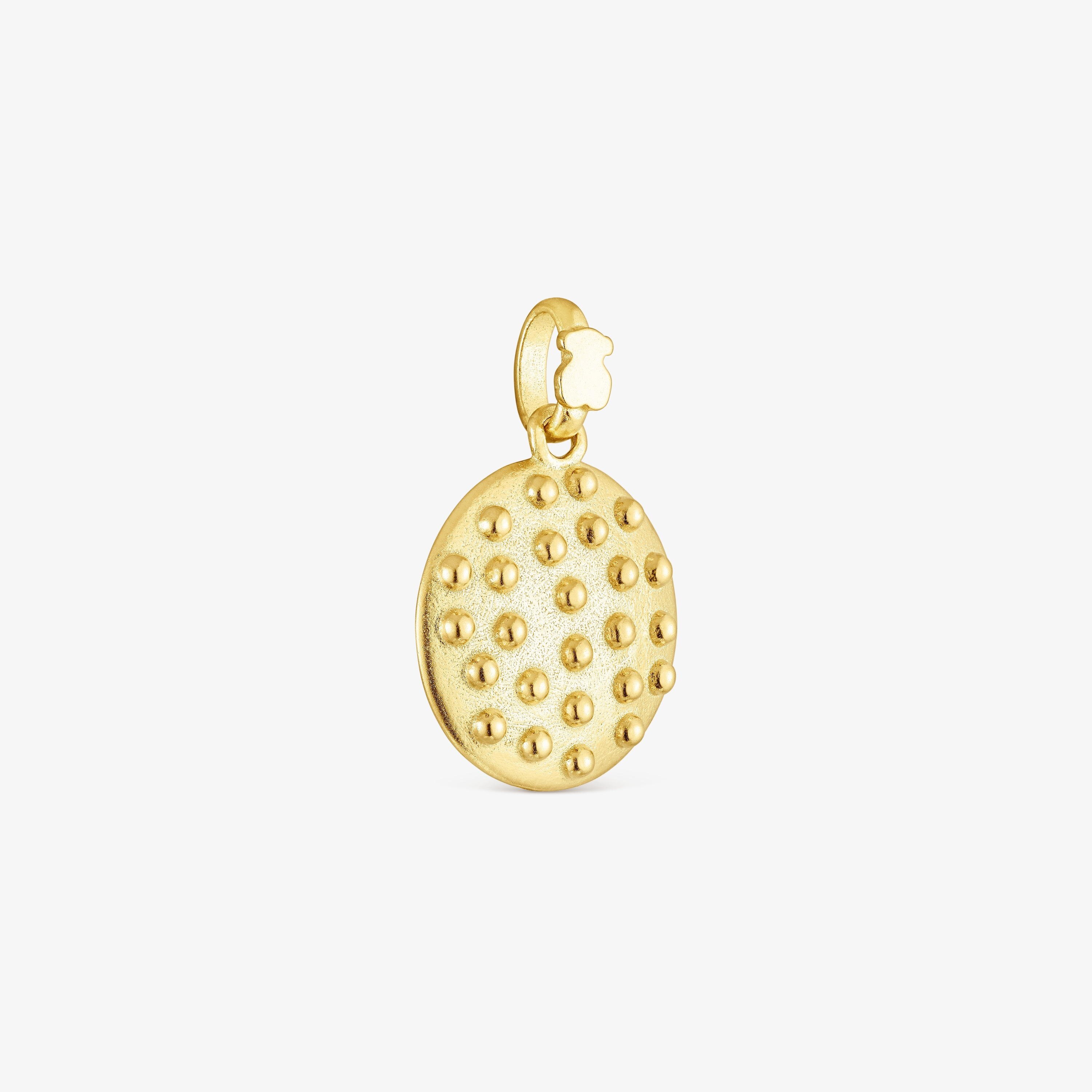 Silver vermeil Virtual Garden Medallion pendant