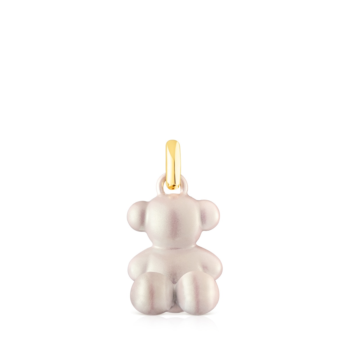 Bold Bear white steel bear Pendant