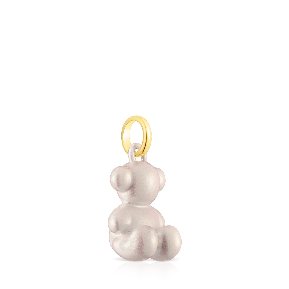 Bold Bear white steel bear Pendant