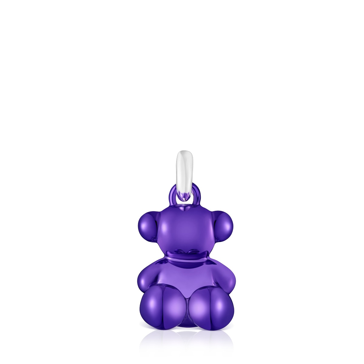 Bold Bear lilac steel bear Pendant