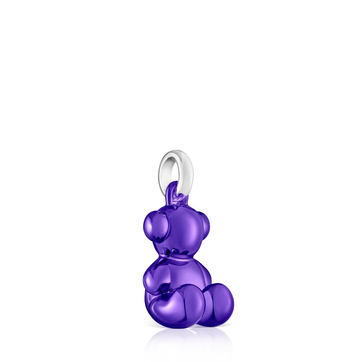 Bold Bear lilac steel bear Pendant