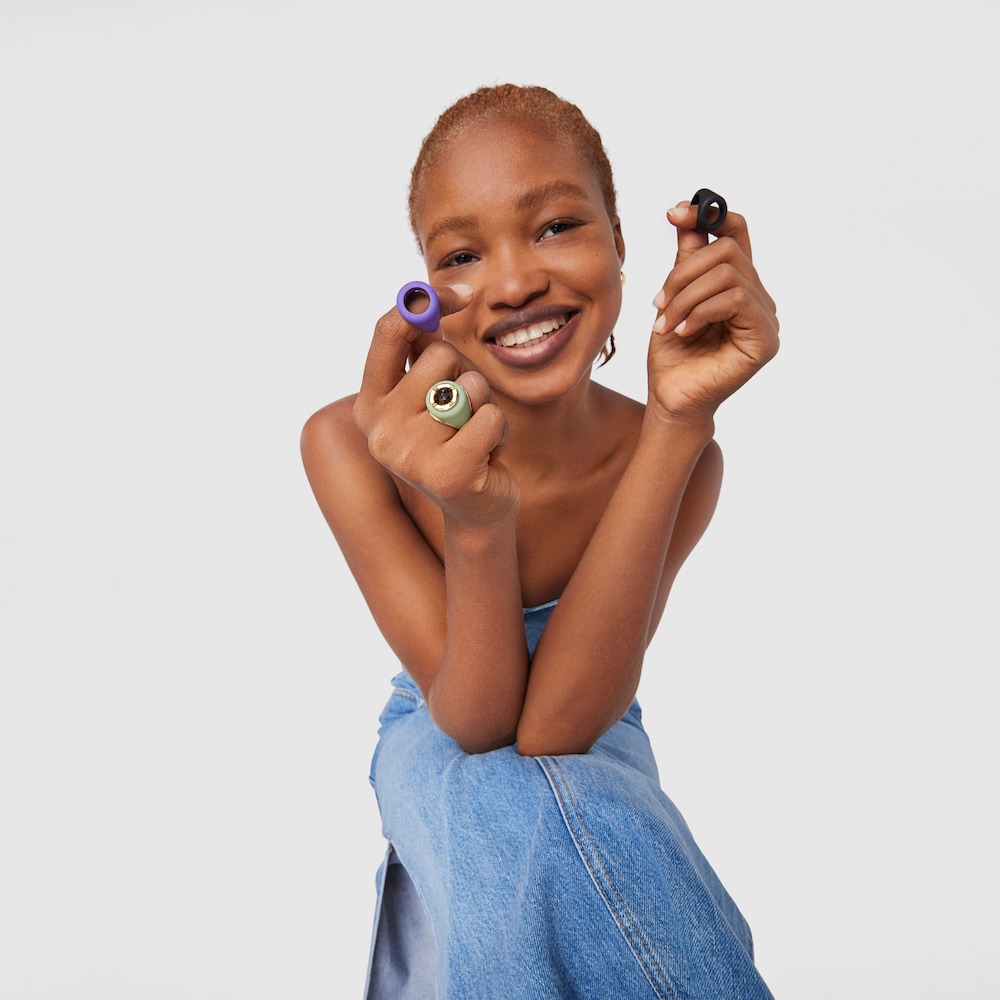 Silver vermeil Virtual&nbsp;Garden Signet ring set with smoky quartz