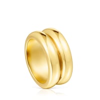 Anillo doble de plata vermeil Virtual Garden