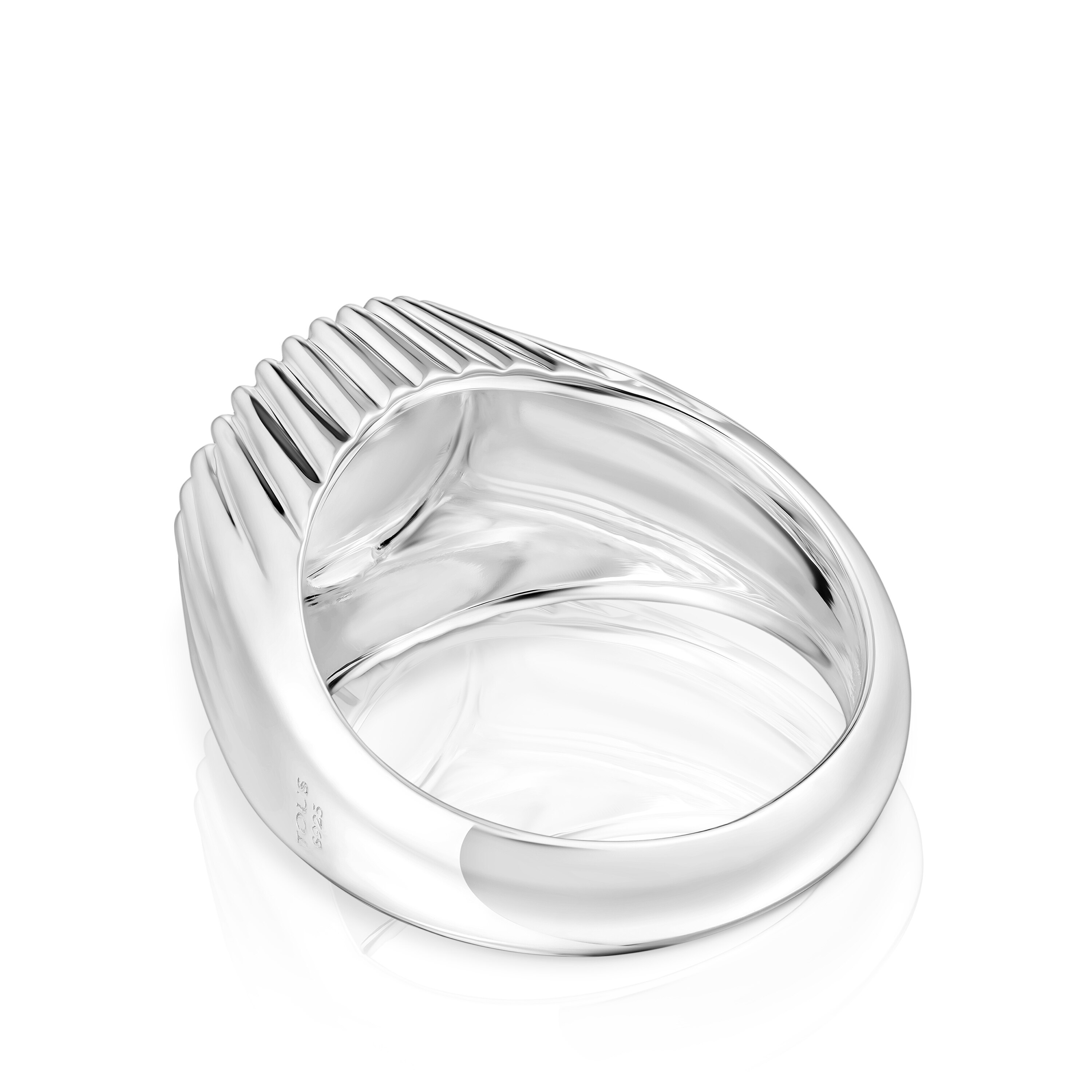 silver and vermeil Virtual Garden Signet ring with bear