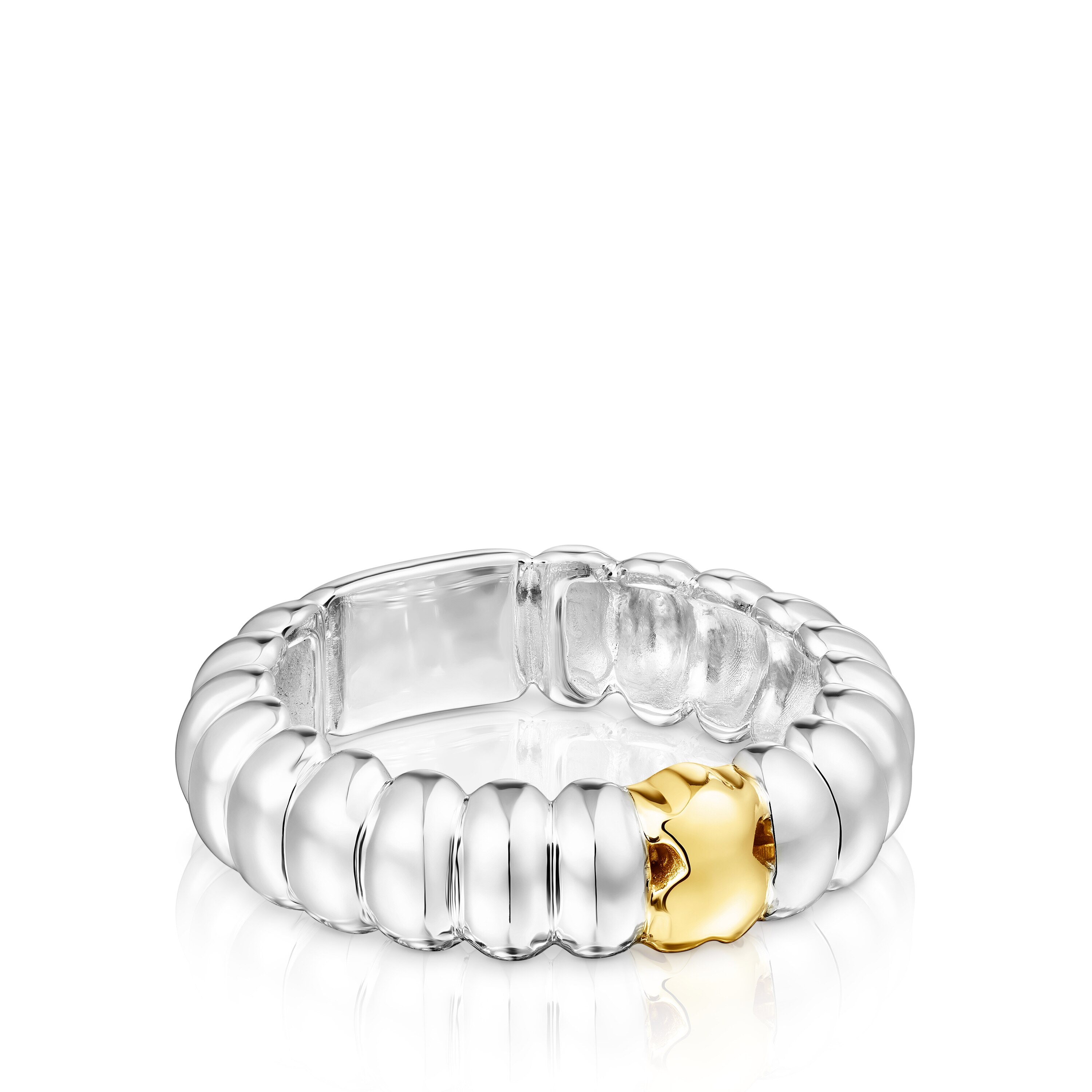 silver and vermeil Virtual Garden Ring