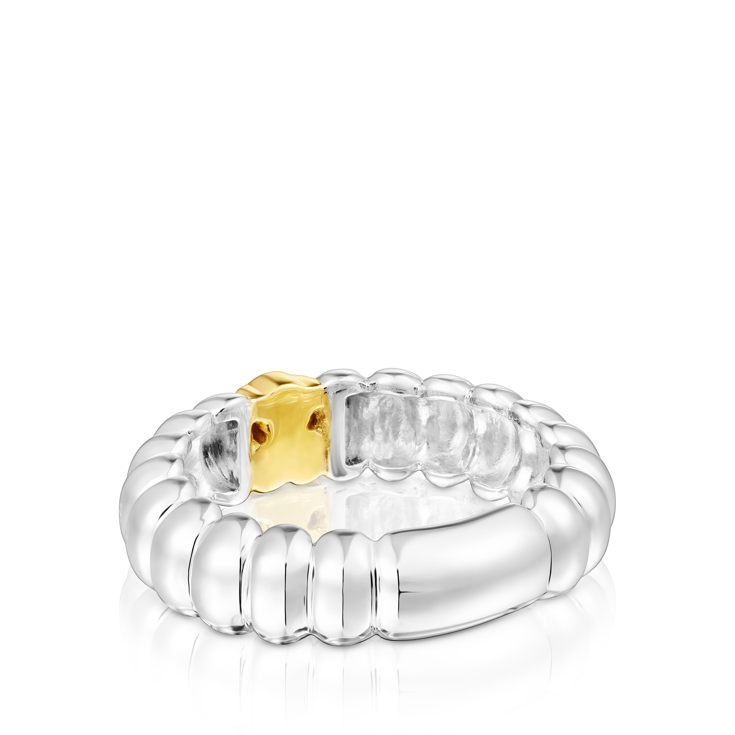 silver and vermeil Virtual Garden Ring