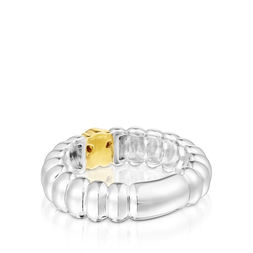 Silver and silver vermeil Virtual Garden Ring