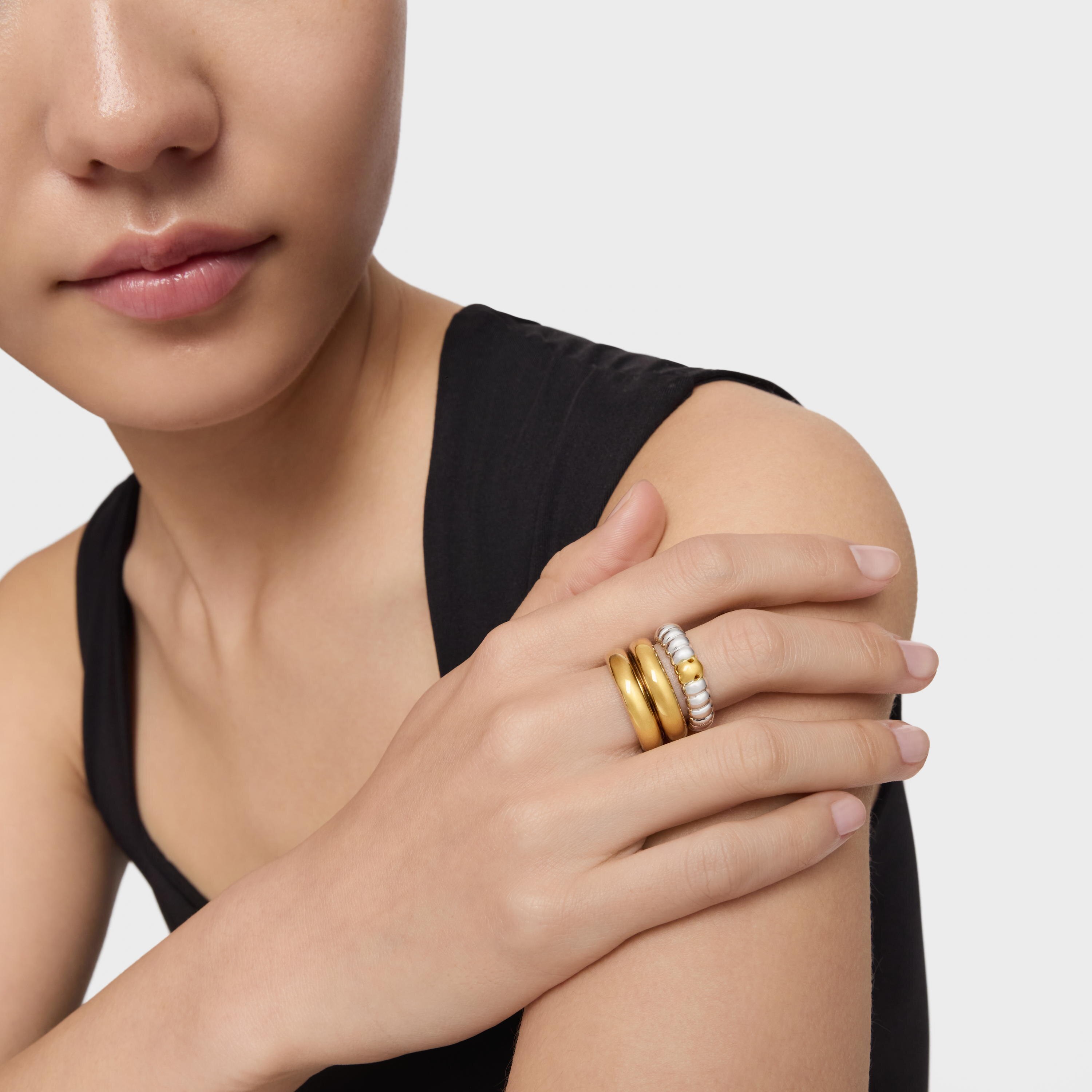 silver and vermeil Virtual Garden Ring