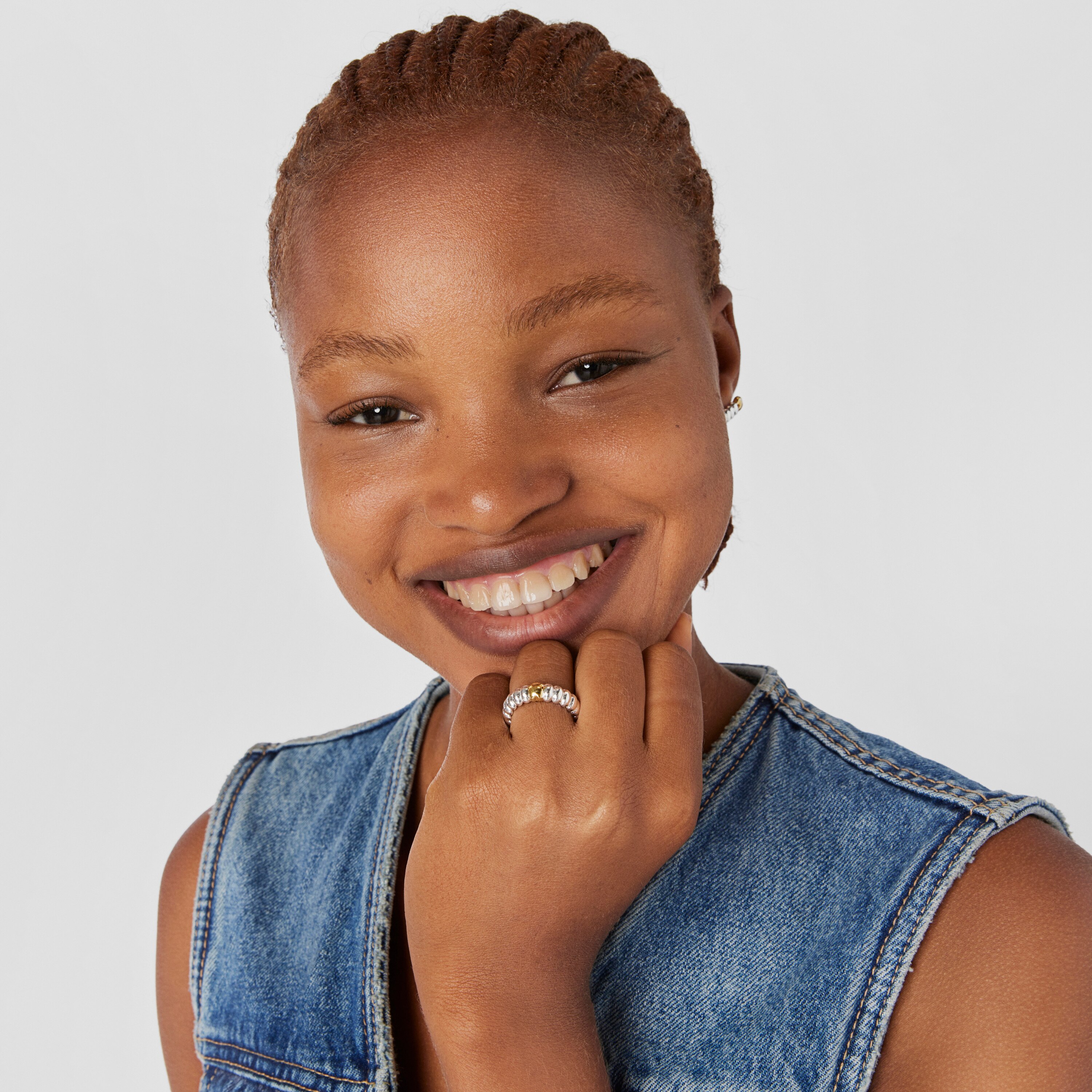 silver and vermeil Virtual Garden Ring