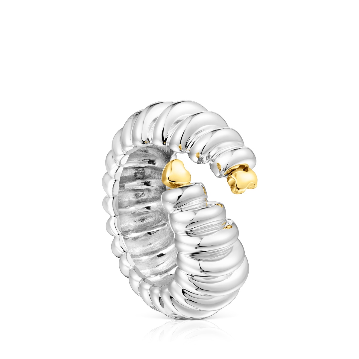 Tous - Anillo Abierto De Plata Y Plata Vermeil Virtual Garden Talla 11