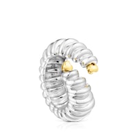 Anillo abierto de plata y plata vermeil Virtual Garden
