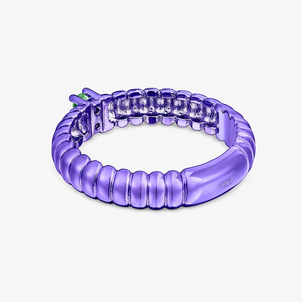 Anillo de plata en color morado con cromodi&oacute;psido Virtual Garden