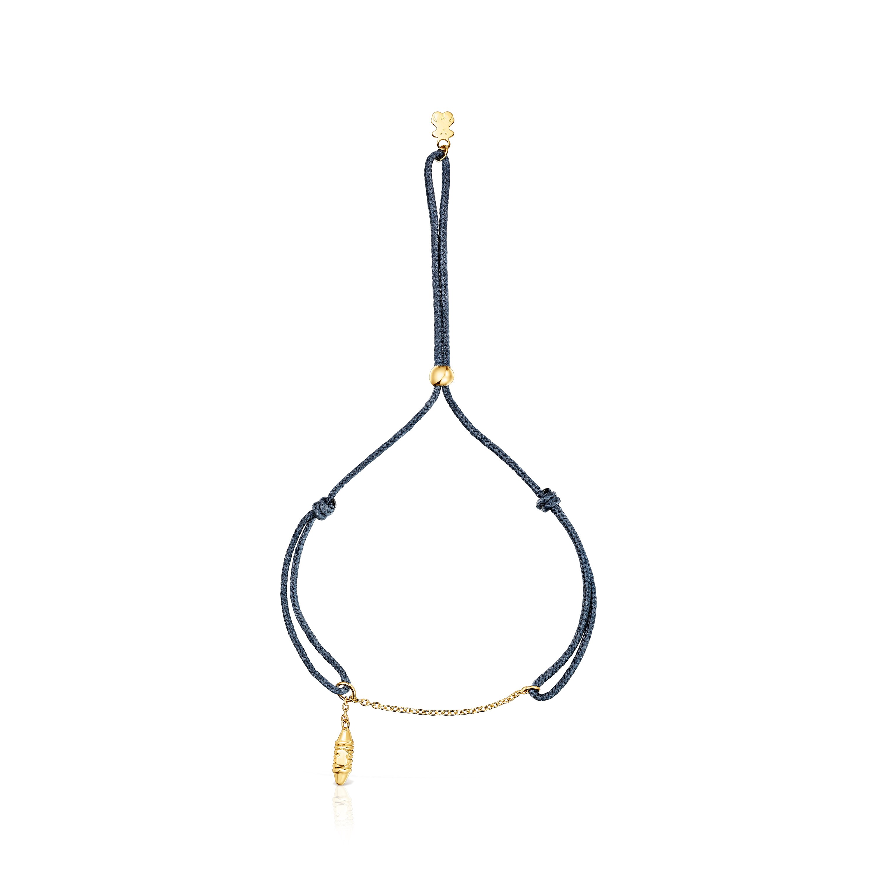 Pulsera de oro y nylon Lure