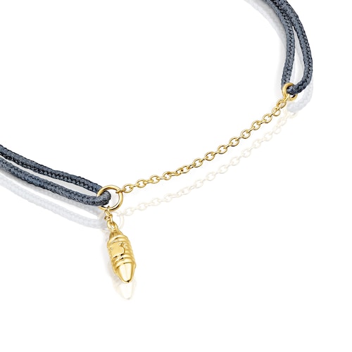 Gold and nylon Lure Bracelet