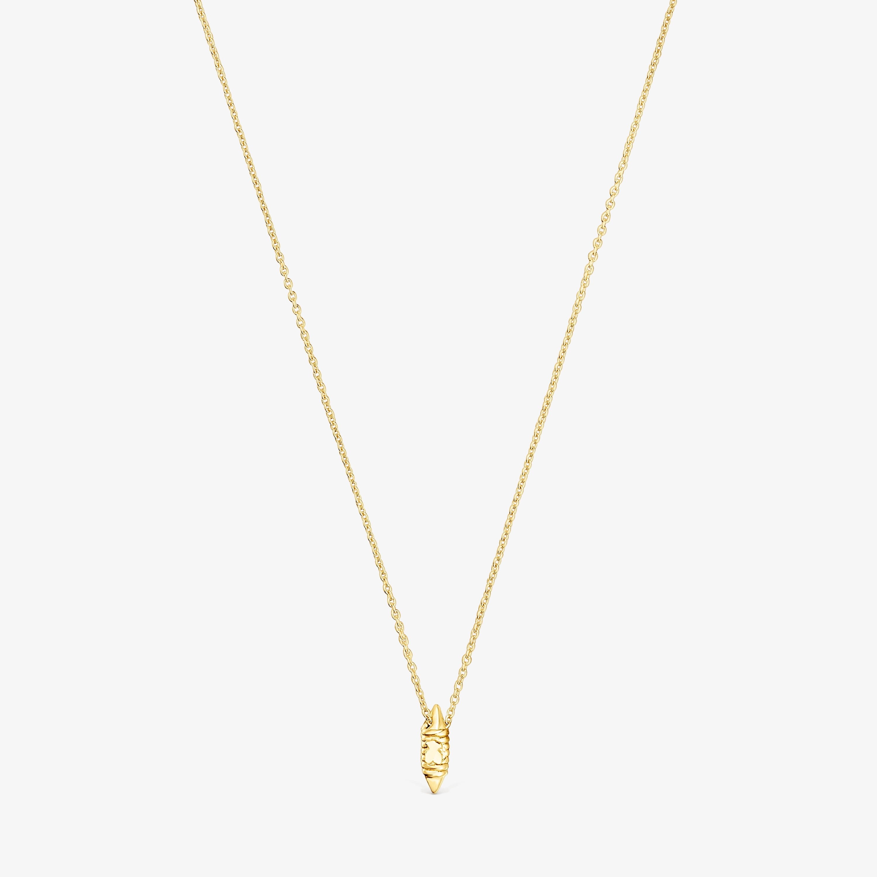 18K Solid Gold Lure Necklace