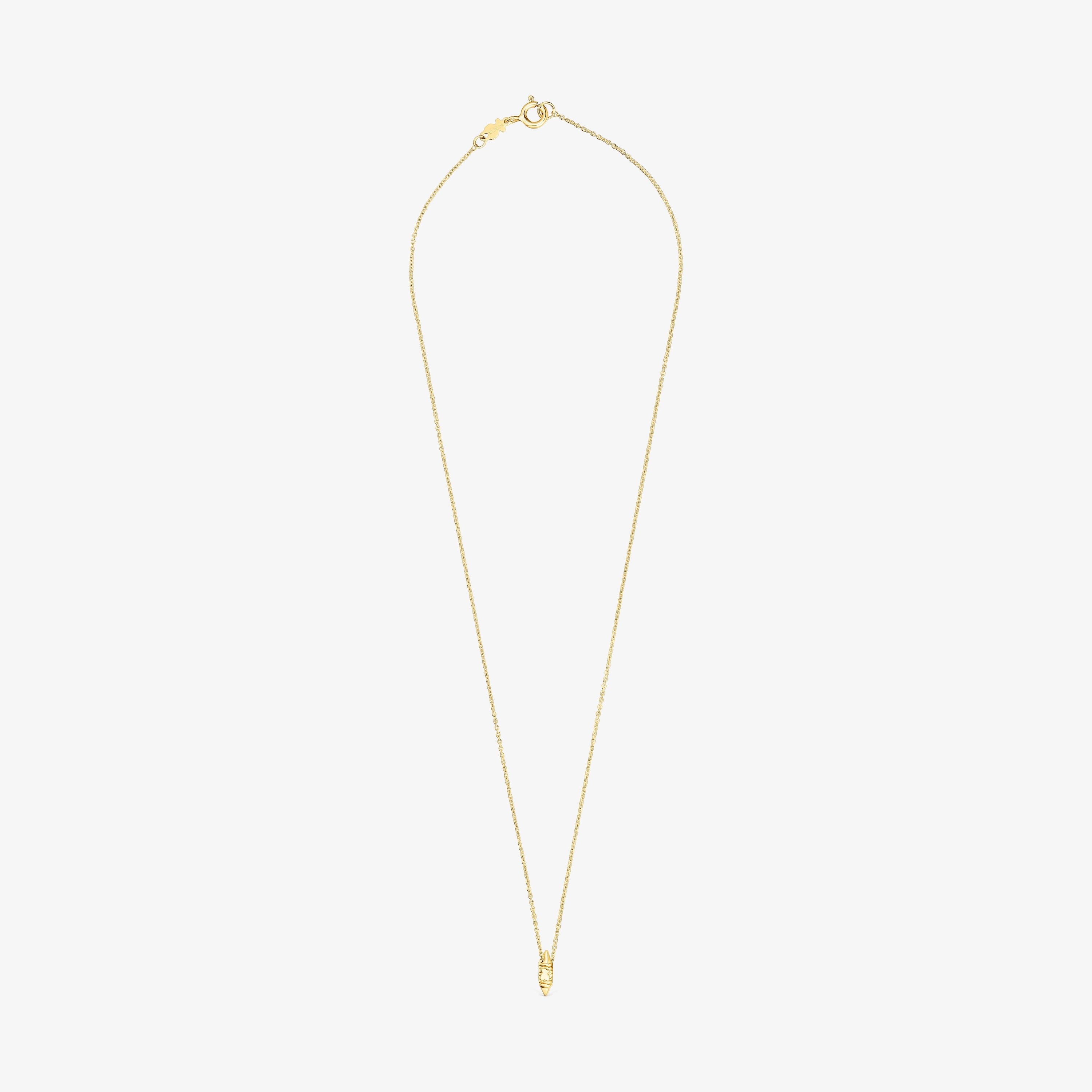 18K Solid Gold Lure Necklace