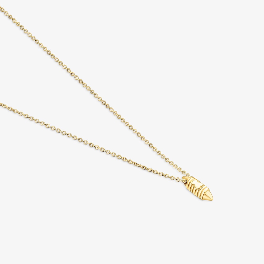 18K Solid Gold Lure Necklace