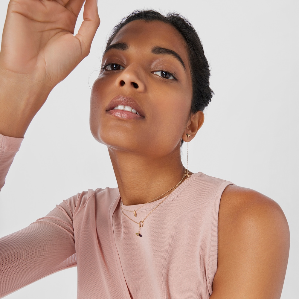 Collar de oro y gemas Lure