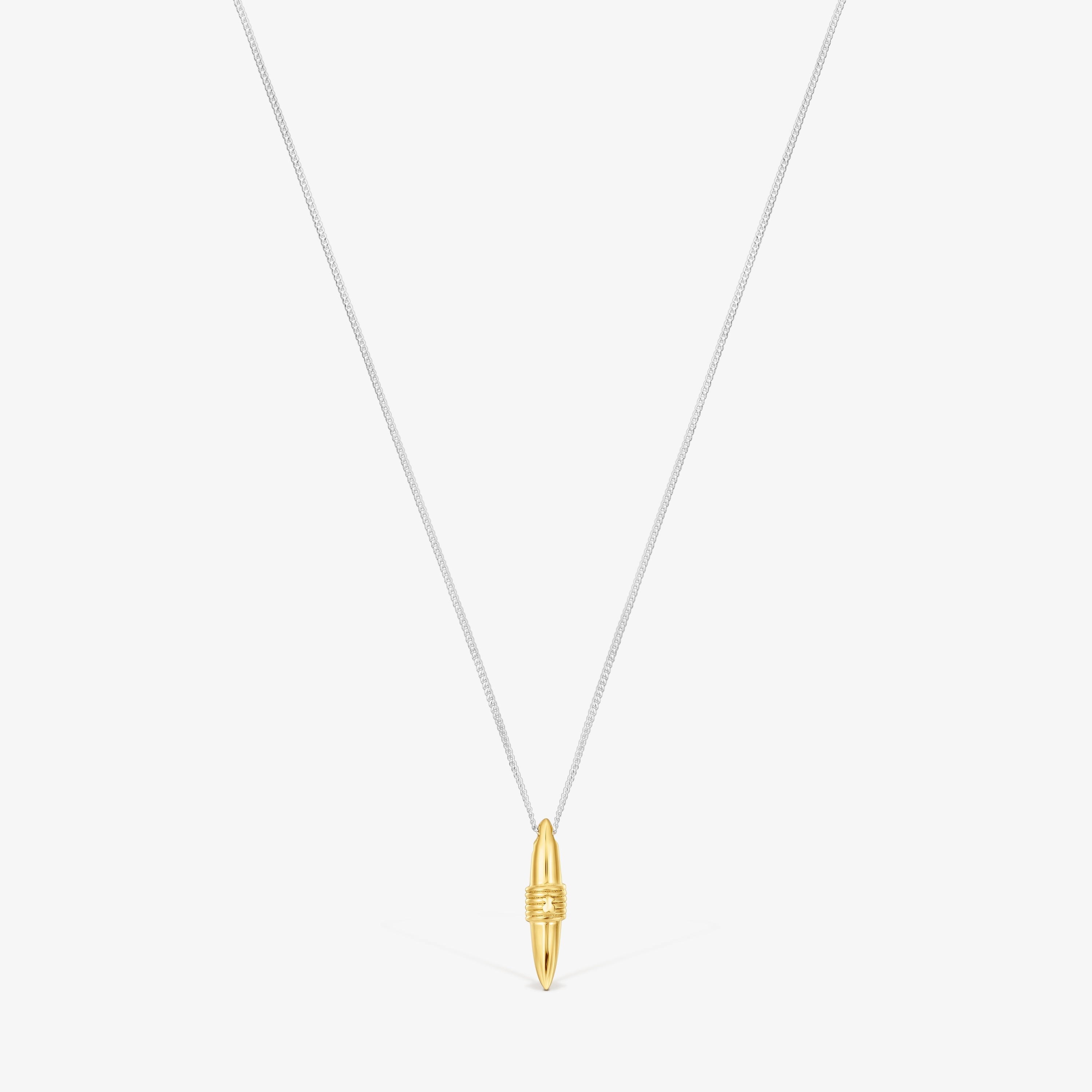 Silver and silver vermeil Lure Necklace