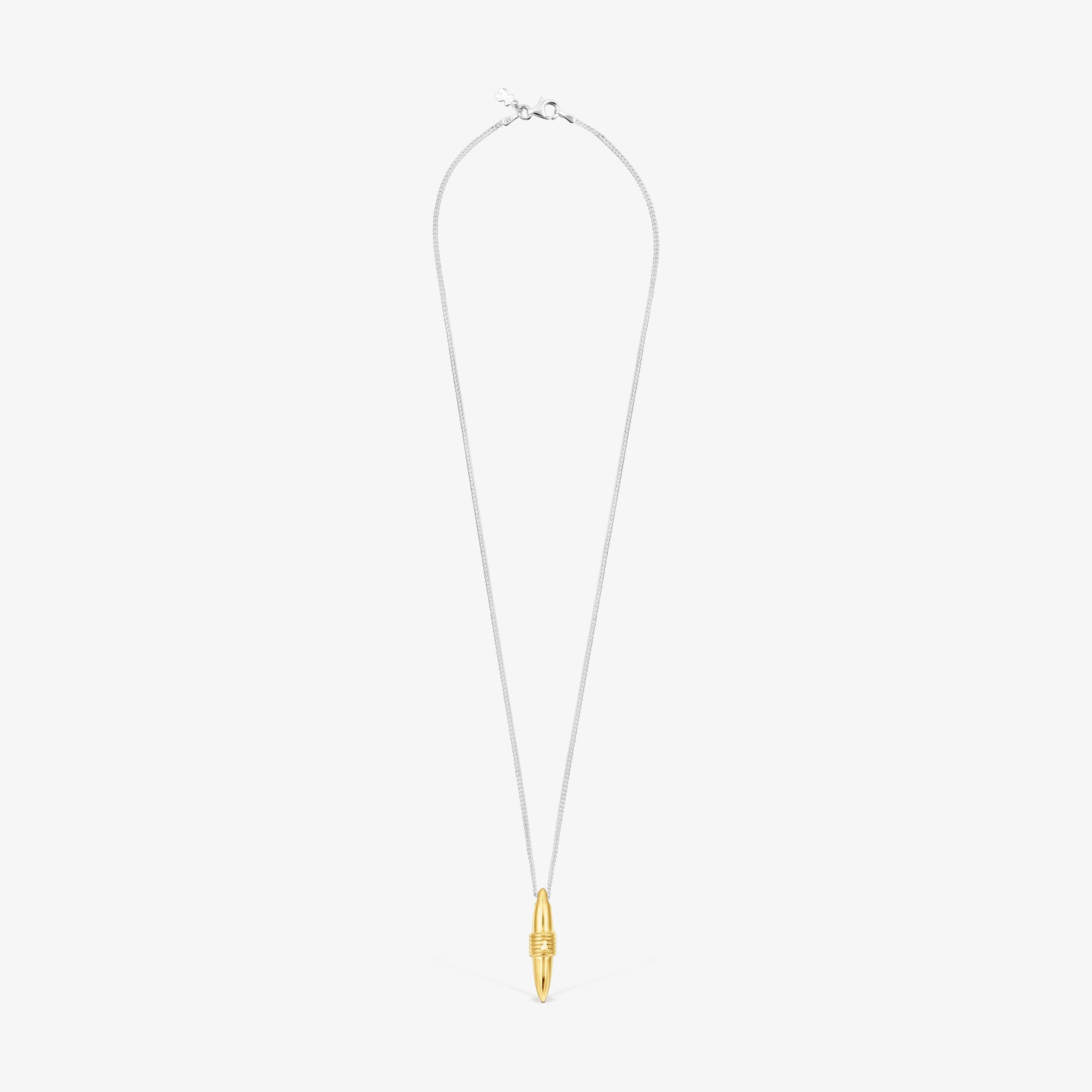Silver and silver vermeil Lure Necklace