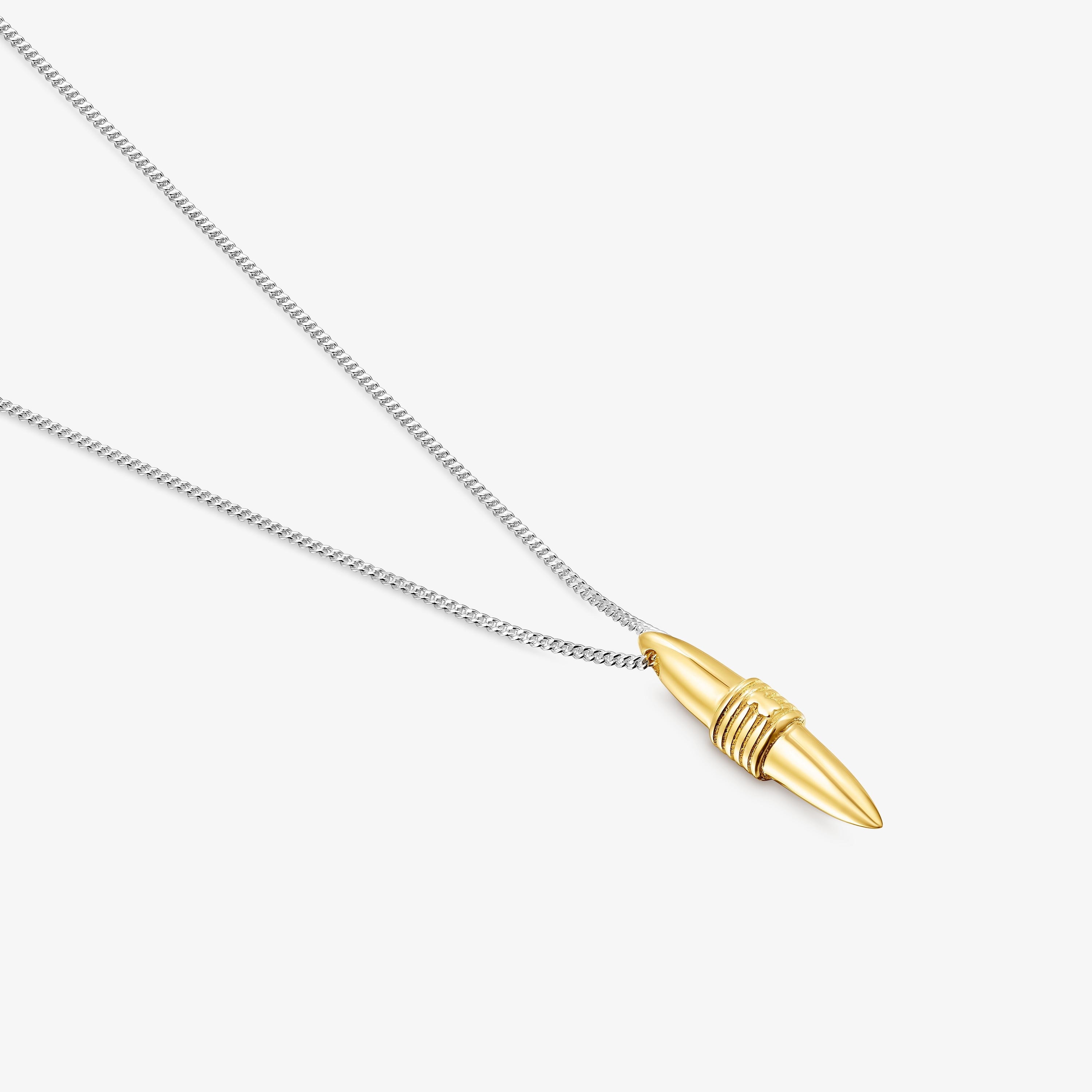 Silver and silver vermeil Lure Necklace