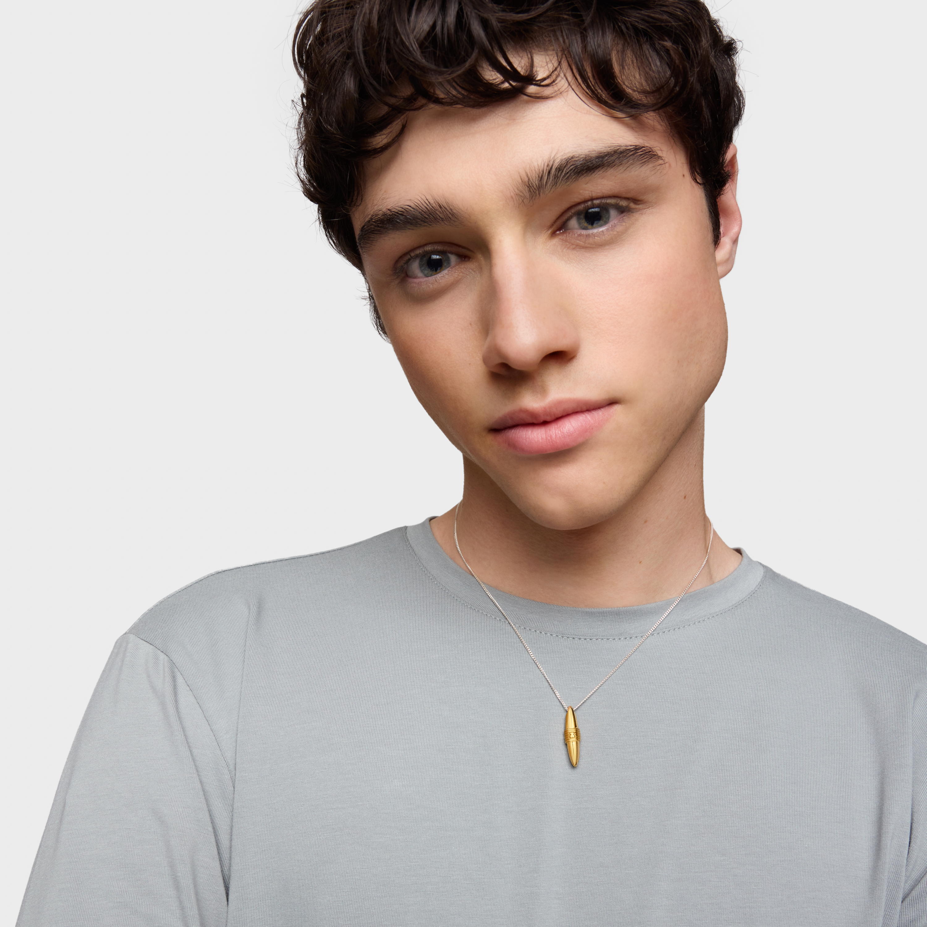 Silver and silver vermeil Lure Necklace