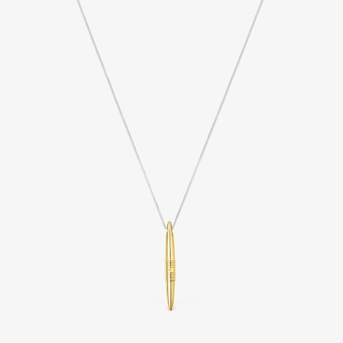 Colar comprido Lure em prata e prata vermeil