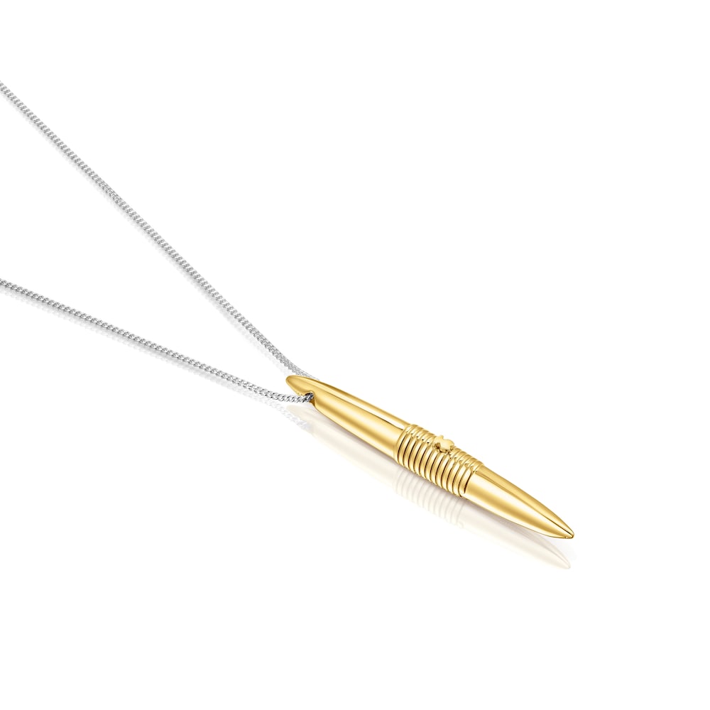 Long silver and silver vermeil Lure Necklace image number 2