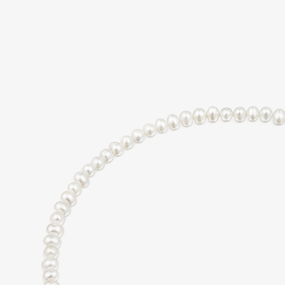 Collar de perlas cultivadas y plata con ba&ntilde;o de oro 18 kt sobre plata Lure