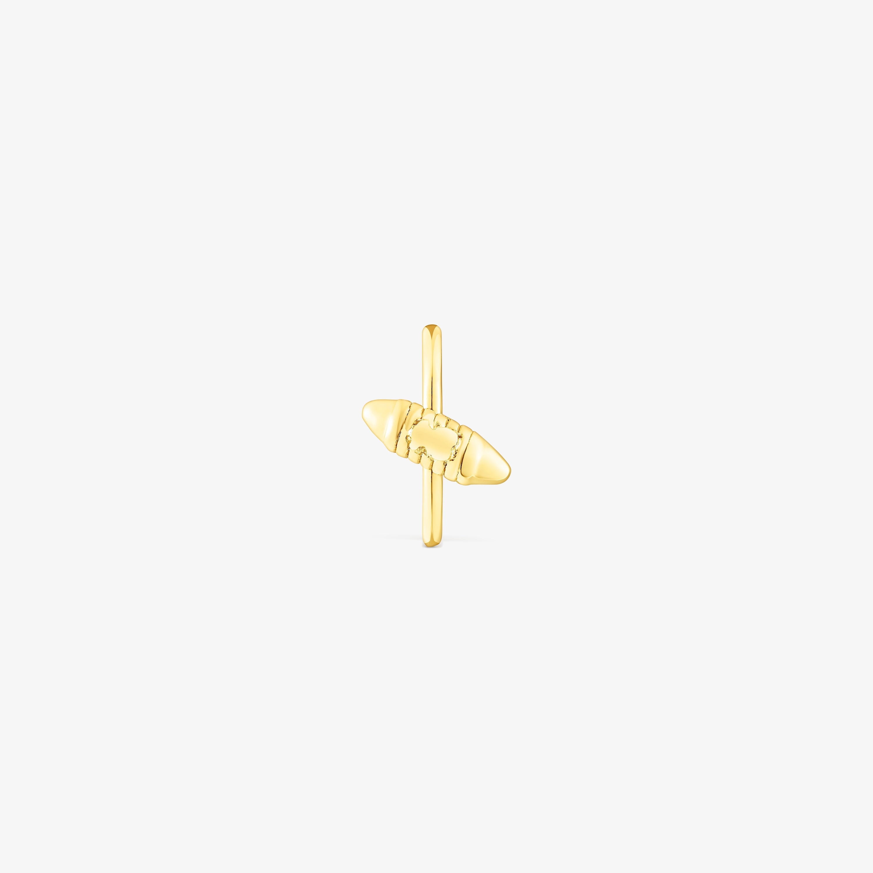 18K Solid Gold Lure Earcuff