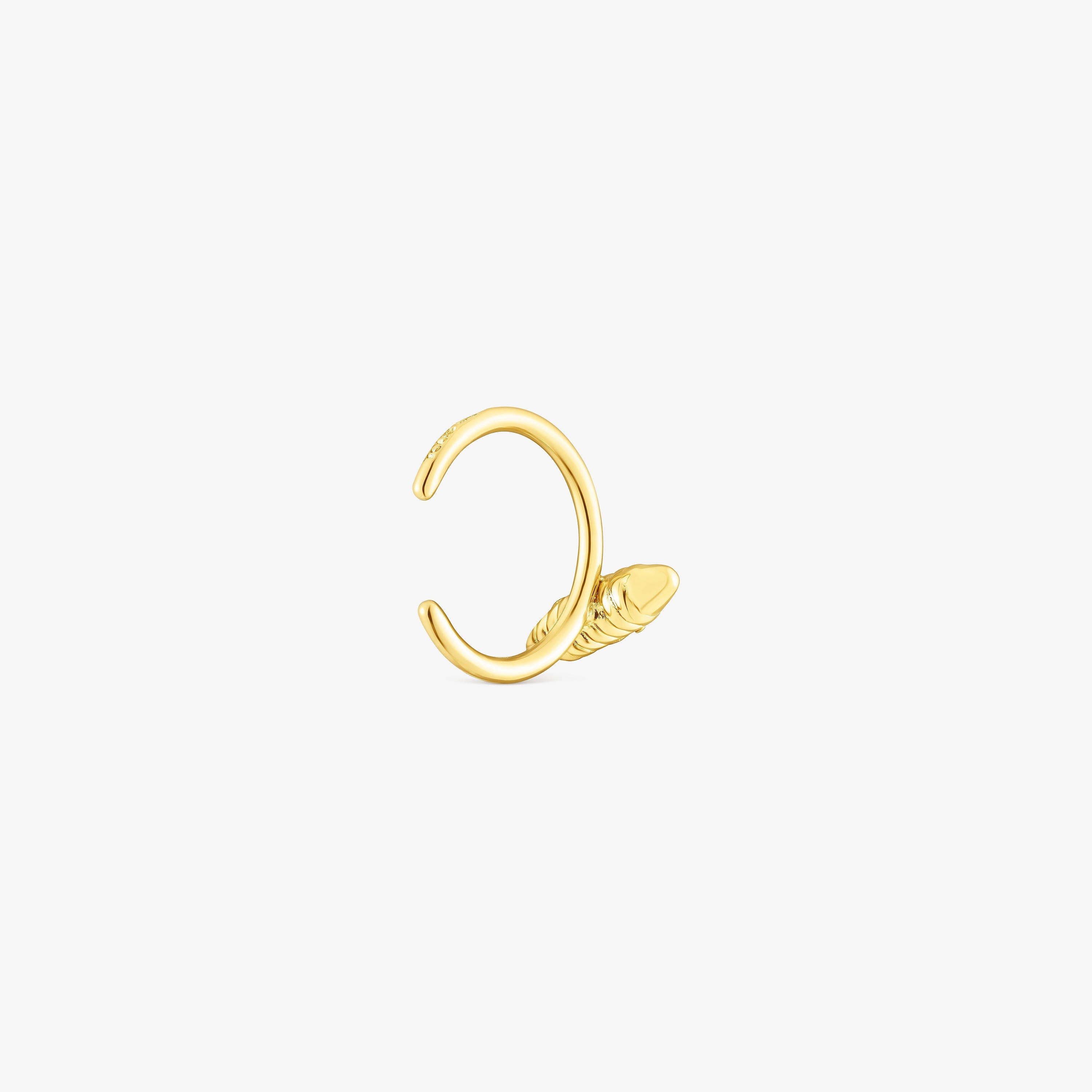 18K Solid Gold Lure Earcuff
