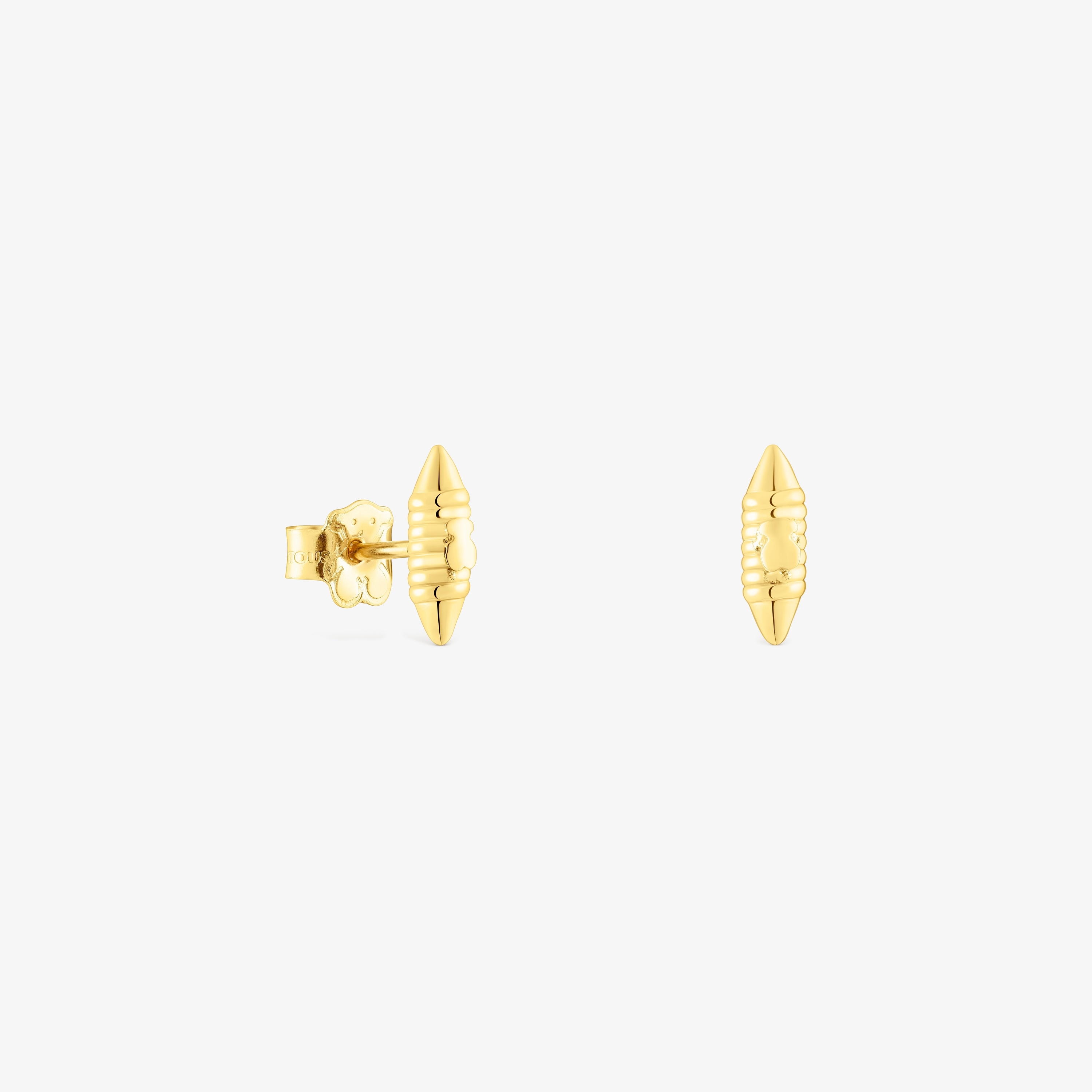 18K Solid Gold Lure Earrings